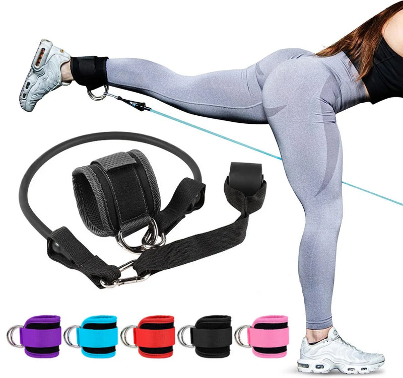 Ankle Straps de Resistência para Treinos de Força – Suporte e Resultados para Pernas e Glúteos