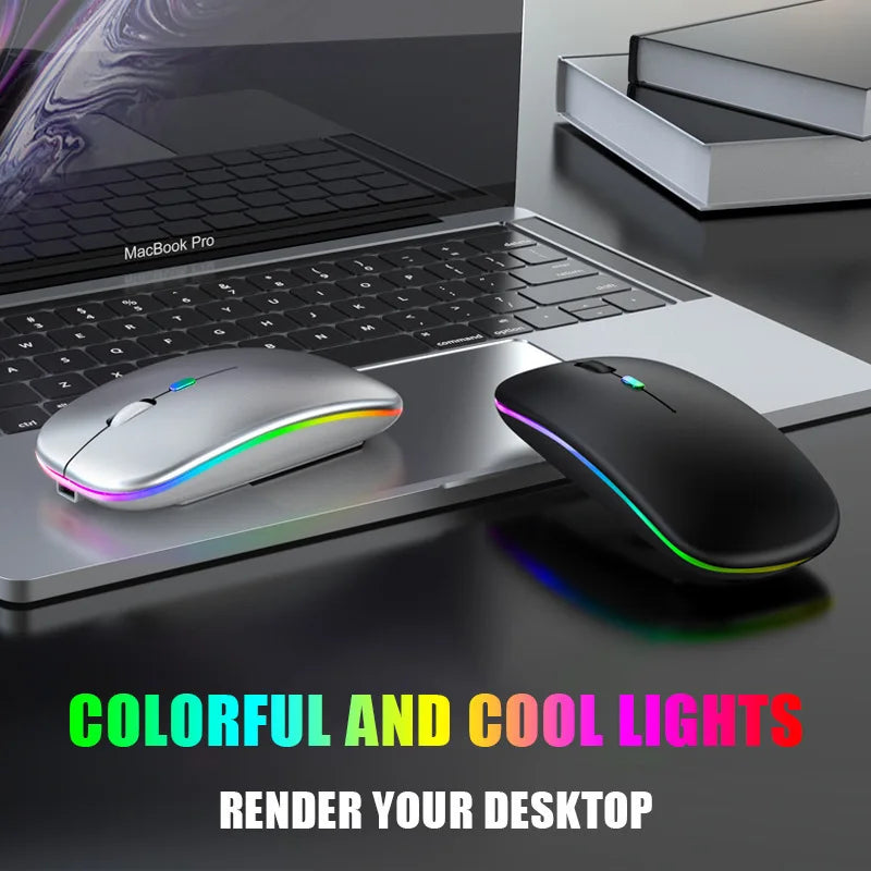 Mouse Gamer OLOPKY RGB Bluetooth 5.2 – Recarregável e Ultra Responsivo