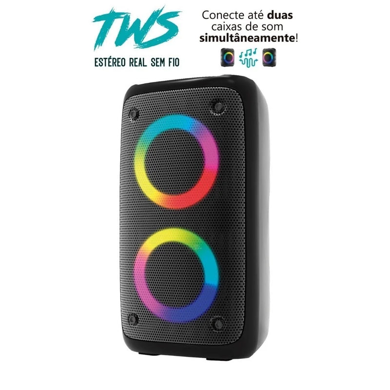 Caixa de Som Bluetooth LED RGB Potente Multimídia Subwoofer XDG-96 XTRAD – Imersão Sonora de Alta Performance