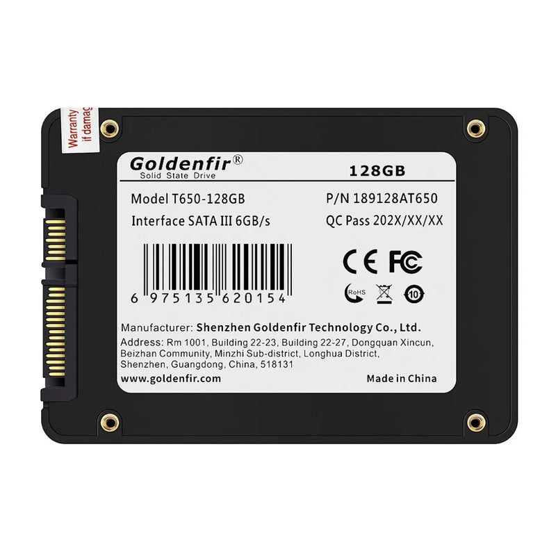 Goldenfir SSD 2.5” - Performance e Capacidade para Cada Necessidade!